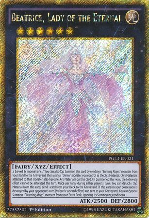 Beatrice Lady of the Eternal PGL3 EN021 Gold Secret Rare 1st Edition