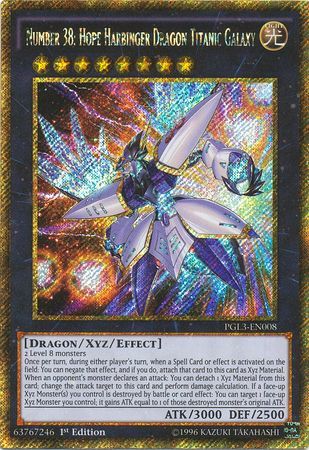 Number 38 Hope Harbinger Dragon Titanic Galaxy PGL3 EN008 Gold Secret Rare 1st Ed Premium Gold Infinite Gold Singles Number 38 Hope Harbinger Dragon Titanic Galaxy PGL3 EN008 Gold Secret Rare 1st Ed Premium Gold Infinite Gold Singles