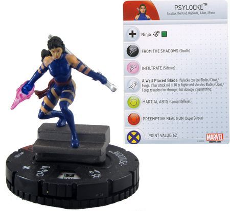 Psylocke M 020 LE WizKids Promo Marvel Heroclix Heroclix WizKids Promos Psylocke M 020 LE WizKids Promo Marvel Heroclix Heroclix WizKids Promos