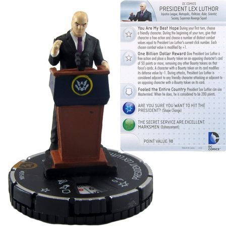 President Lex Luthor D15 004 WizKids Promo DC Heroclix Heroclix WizKids Promos President Lex Luthor D15 004 WizKids Promo DC Heroclix Heroclix WizKids Promos