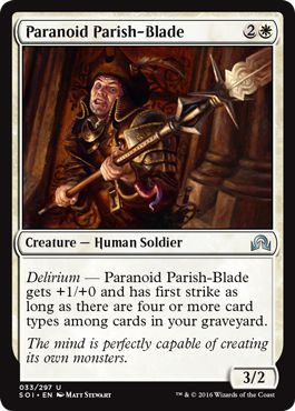 Paranoid Parish Blade 033 297 Shadows over Innistrad Singles Paranoid Parish Blade 033 297 Shadows over Innistrad Singles