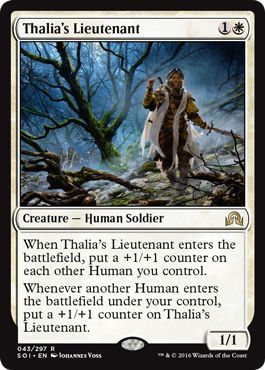 Thalia s Lieutenant 043 297 Shadows over Innistrad Singles Thalia s Lieutenant 043 297 Shadows over Innistrad Singles