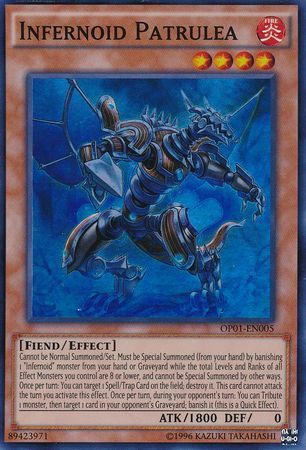 Infernoid Patrulea OP01 EN005 Super Rare OTS Tournament Pack 1 OP01 Infernoid Patrulea OP01 EN005 Super Rare OTS Tournament Pack 1 OP01