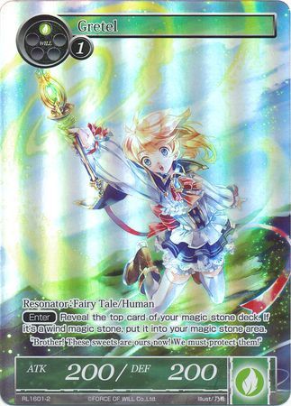 Gretel RL1601 2 Full Art Promo Force of Will Promos Gretel RL1601 2 Full Art Promo Force of Will Promos