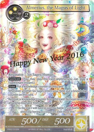 Almerius the Magus of Light New Year Promo PR2015 028 Full Art Promo Almerius the Magus of Light New Year Promo PR2015 028 Full Art Promo
