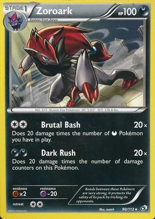 Zoroark 90 113 Rare Black White 11 Legendary Treasures Singles Zoroark 90 113 Rare Black White 11 Legendary Treasures Singles