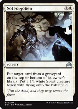 Not Forgotten 030 297 Shadows over Innistrad Singles Not Forgotten 030 297 Shadows over Innistrad Singles