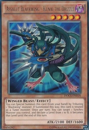 Assault Blackwing Kunai the Drizzle DOCS EN018 Rare Unlimited Dimension of Chaos Unlimited Singles Assault Blackwing Kunai the Drizzle DOCS EN018 Rare Unlimited Dimension of Chaos Unlimited Singles