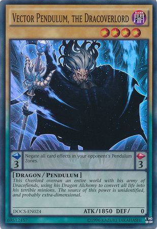 Vector Pendulum the Dracoverlord DOCS EN024 Super Rare Unlimited Vector Pendulum the Dracoverlord DOCS EN024 Super Rare Unlimited