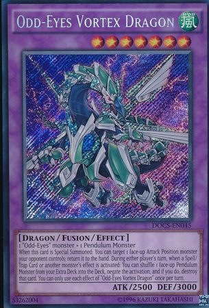 Odd Eyes Vortex Dragon DOCS EN045 Secret Rare Unlimited Dimension of Chaos Unlimited Singles Odd Eyes Vortex Dragon DOCS EN045 Secret Rare Unlimited Dimension of Chaos Unlimited Singles