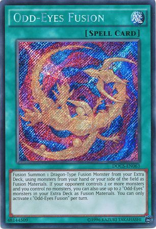 Odd Eyes Fusion DOCS EN063 Secret Rare Unlimited Odd Eyes Fusion DOCS EN063 Secret Rare Unlimited