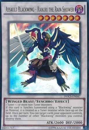 Assault Blackwing Raikiri the Rain Shower DOCS EN047 Ultra Rare Unlimited Dimension of Chaos Unlimited Singles Assault Blackwing Raikiri the Rain Shower DOCS EN047 Ultra Rare Unlimited Dimension of Chaos Unlimited Singles
