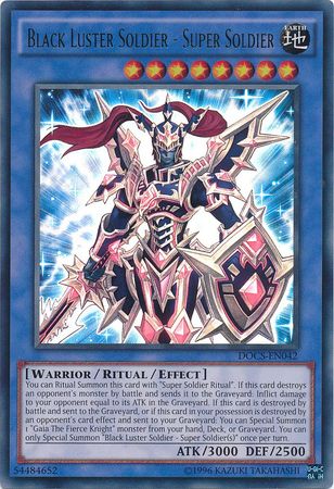 Black Luster Soldier Super Soldier DOCS EN042 Ultra Rare Unlimited Dimension of Chaos Unlimited Singles Black Luster Soldier Super Soldier DOCS EN042 Ultra Rare Unlimited Dimension of Chaos Unlimited Singles