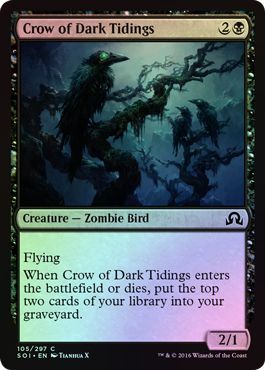 Crow of Dark Tidings 105 297 Foil Crow of Dark Tidings 105 297 Foil