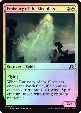 Emissary of the Sleepless 017 297 Foil Shadows over Innistrad Foil Singles Emissary of the Sleepless 017 297 Foil Shadows over Innistrad Foil Singles