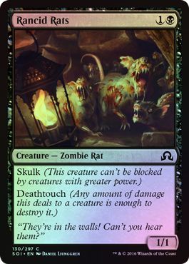 Rancid Rats 130 297 Foil Shadows over Innistrad Foil Singles Rancid Rats 130 297 Foil Shadows over Innistrad Foil Singles