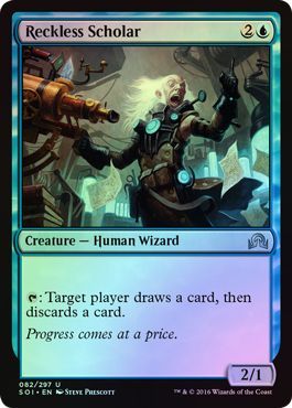 Reckless Scholar Foil 082 297 Shadows over Innistrad Foil Singles Reckless Scholar Foil 082 297 Shadows over Innistrad Foil Singles