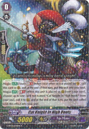 Cat Knight in High Boots G BT06 036EN Rare R Cat Knight in High Boots G BT06 036EN Rare R