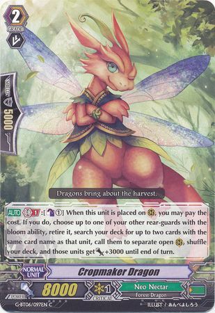 Cropmaker Dragon G BT06 097EN Common C G Booster Set 6 The Transcension of Blade and Blossom Singles Cropmaker Dragon G BT06 097EN Common C G Booster Set 6 The Transcension of Blade and Blossom Singles