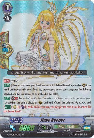 Hope Keeper G BT06 012EN Double Rare RR G Booster Set 6 The Transcension of Blade and Blossom Singles Hope Keeper G BT06 012EN Double Rare RR G Booster Set 6 The Transcension of Blade and Blossom Singles