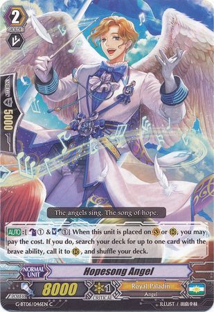Hopesong Angel G BT06 046EN Common C Hopesong Angel G BT06 046EN Common C