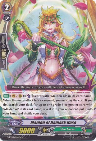 Maiden of Damask Rose G BT06 096EN Common C Maiden of Damask Rose G BT06 096EN Common C