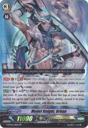 Model Knight Orhan G BT06 011EN Double Rare RR Model Knight Orhan G BT06 011EN Double Rare RR