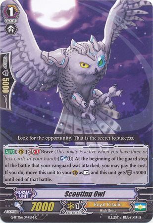 Scouting Owl G BT06 047EN Common C G Booster Set 6 The Transcension of Blade and Blossom Singles Scouting Owl G BT06 047EN Common C G Booster Set 6 The Transcension of Blade and Blossom Singles