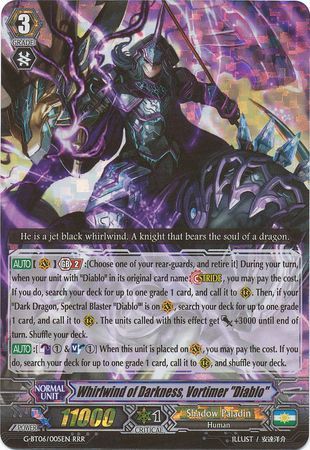 Whirlwind of Darkness Vortimer Diablo G BT06 005EN Triple Rare RRR Whirlwind of Darkness Vortimer Diablo G BT06 005EN Triple Rare RRR