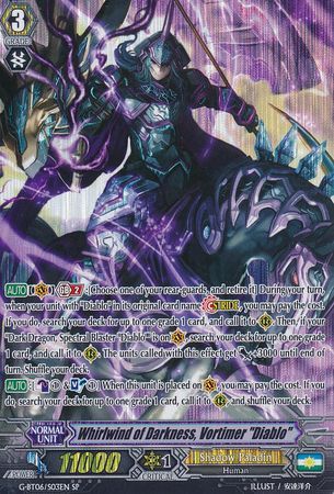 Whirlwind of Darkness Vortimer Diablo G BT06 S03EN Special Parallel SP G Booster Set 6 The Transcension of Blade and Blossom Singles Whirlwind of Darkness Vortimer Diablo G BT06 S03EN Special Parallel SP G Booster Set 6 The Transcension of Blade and Blossom Singles