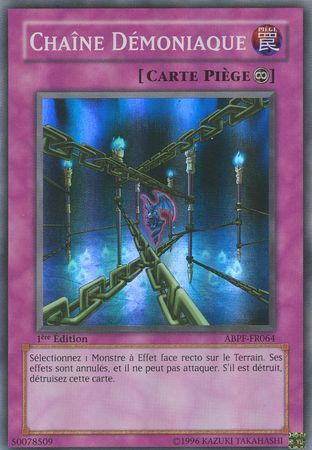 Chaine Demoniaque ABPF FR064 Super Rare 1st Edition Chaine Demoniaque ABPF FR064 Super Rare 1st Edition