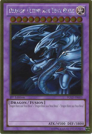 Dragon Ultime aux Yeux Bleus PGLD FR055 Gold Rare 1st Edition French Yugioh Cards Dragon Ultime aux Yeux Bleus PGLD FR055 Gold Rare 1st Edition French Yugioh Cards