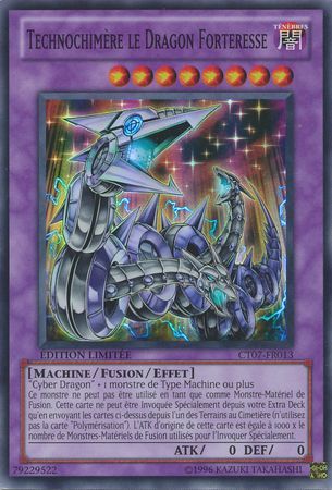 Technochimere le Dragon Forteresse CT07 FR013 Super Rare Limited Edition French Yugioh Cards Technochimere le Dragon Forteresse CT07 FR013 Super Rare Limited Edition French Yugioh Cards