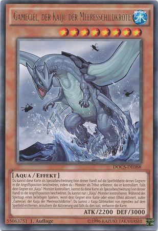 Gameciel der Kaiju der Meeresschildkrote DOCS DE088 Rare 1st Edition German Yugioh Cards Gameciel der Kaiju der Meeresschildkrote DOCS DE088 Rare 1st Edition German Yugioh Cards