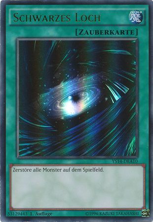 Schwarzes Loch YS14 DEA10 Ultra Rare 1st Edition German Yugioh Cards Schwarzes Loch YS14 DEA10 Ultra Rare 1st Edition German Yugioh Cards