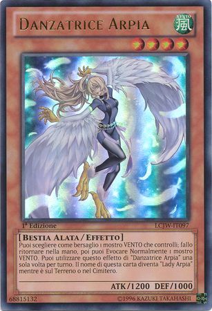 Danzatrice Arpia LCJW IT097 Ultra Rare 1st Edition Italian Yugioh Cards Danzatrice Arpia LCJW IT097 Ultra Rare 1st Edition Italian Yugioh Cards