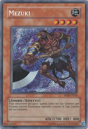 Mezuki PP02 IT016 Secret Rare Italian Mezuki PP02 IT016 Secret Rare Italian