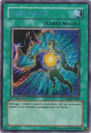 Ruba Anime GLAS IT092 Secret Rare 1st Edition Italian Yugioh Cards Ruba Anime GLAS IT092 Secret Rare 1st Edition Italian Yugioh Cards