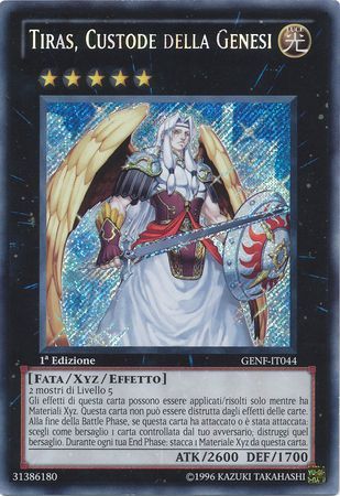 Tiras Custode della Genesi GENF IT044 Secret Rare 1st Edition Italian Yugioh Cards Tiras Custode della Genesi GENF IT044 Secret Rare 1st Edition Italian Yugioh Cards