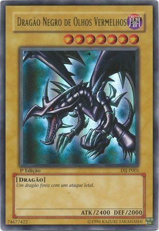 Dragao Negro de Olhos Vermelhos DIJ P001 Ultra Rare 1st Edition Dragao Negro de Olhos Vermelhos DIJ P001 Ultra Rare 1st Edition