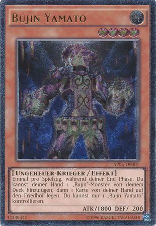 Ultimate Rare Bujin Yamato AP05 DE001 German German Yugioh Cards Ultimate Rare Bujin Yamato AP05 DE001 German German Yugioh Cards