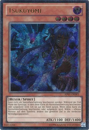 Ultimate Rare Tsukuyomi AP01 DE001 German German Yugioh Cards Ultimate Rare Tsukuyomi AP01 DE001 German German Yugioh Cards