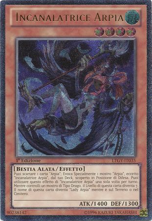 Ultimate Rare Incanalatrice Arpia LTGY IT035 1st Edition Italian Yugioh Cards Ultimate Rare Incanalatrice Arpia LTGY IT035 1st Edition Italian Yugioh Cards