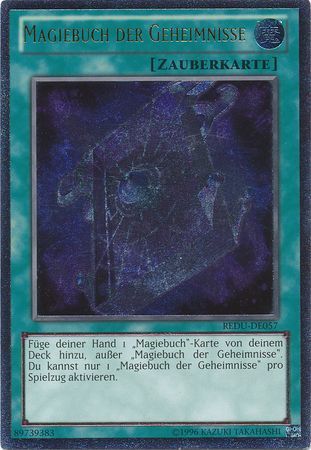 Ultimate Rare Magiebuch der Geheimnisse REDU DE057 Unlimited German Yugioh Cards Ultimate Rare Magiebuch der Geheimnisse REDU DE057 Unlimited German Yugioh Cards