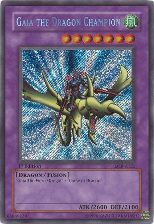"Gaia the Dragon Champion" MINT Card YuGiOh ULTRA RARE 