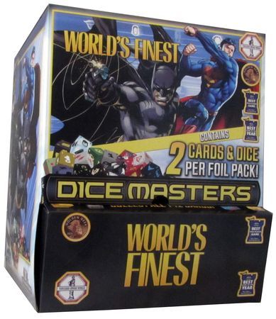 World s Finest Gravity Feed Display Box of 90 Packs DC Dice Masters All Dice Masters Sealed Product World s Finest Gravity Feed Display Box of 90 Packs DC Dice Masters All Dice Masters Sealed Product