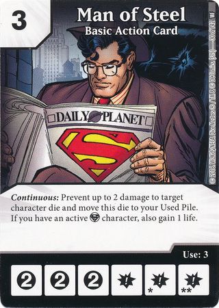 Man of Steel Basic Action Card Common Man of Steel Basic Action Card Common