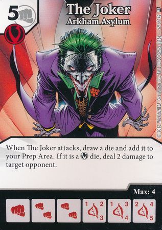 The Joker Arkham Asylum 69 142 Common DC Dice Masters World s Finest Singles The Joker Arkham Asylum 69 142 Common DC Dice Masters World s Finest Singles