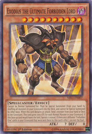 Details about   MIL1-EN007 Exodius the Ultimate Forbidden Lord 1st edition Mint YuGiOh Card 