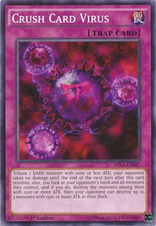 Crush Card Virus MIL1 EN047 Common 1st Edition Millennium Pack 1st Edition Singles Crush Card Virus MIL1 EN047 Common 1st Edition Millennium Pack 1st Edition Singles